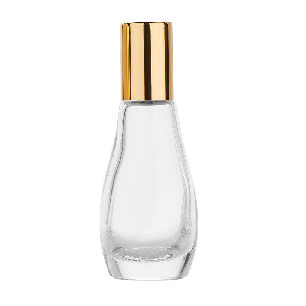 Mini æterisk olie stålrulle glas parfume flasker guld sølv sort rejsende tomme genopfyldelige flasker opbevaringsbeholder  #25
