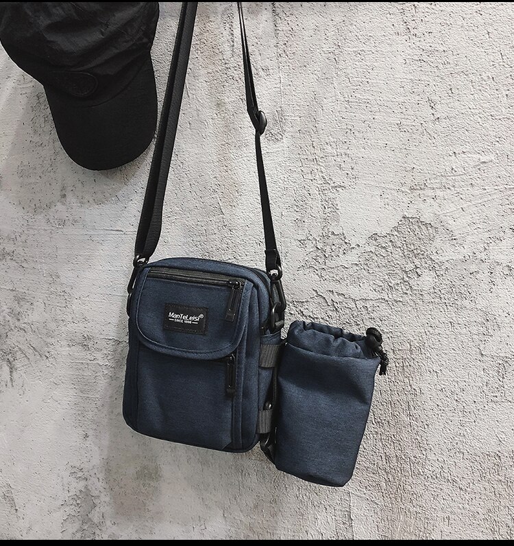 &#39;S Messenger Bag Casual Messenger Koreaanse Bag Schoudertas Kleine Tas Mode Telefoon Tas Water Cup Zak multifunctionele: Blauw