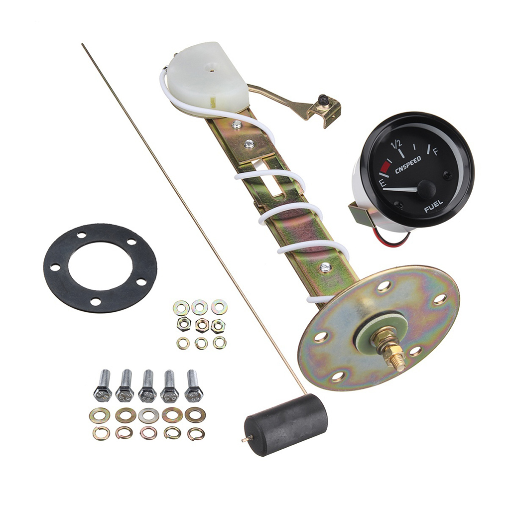 2 zoll Universal- 52mm Tankanzeige Meter Kraftstoff Sensor E-1/2-F Zeiger Auto Lkw Stiefel Hohe Empfindlichkeit