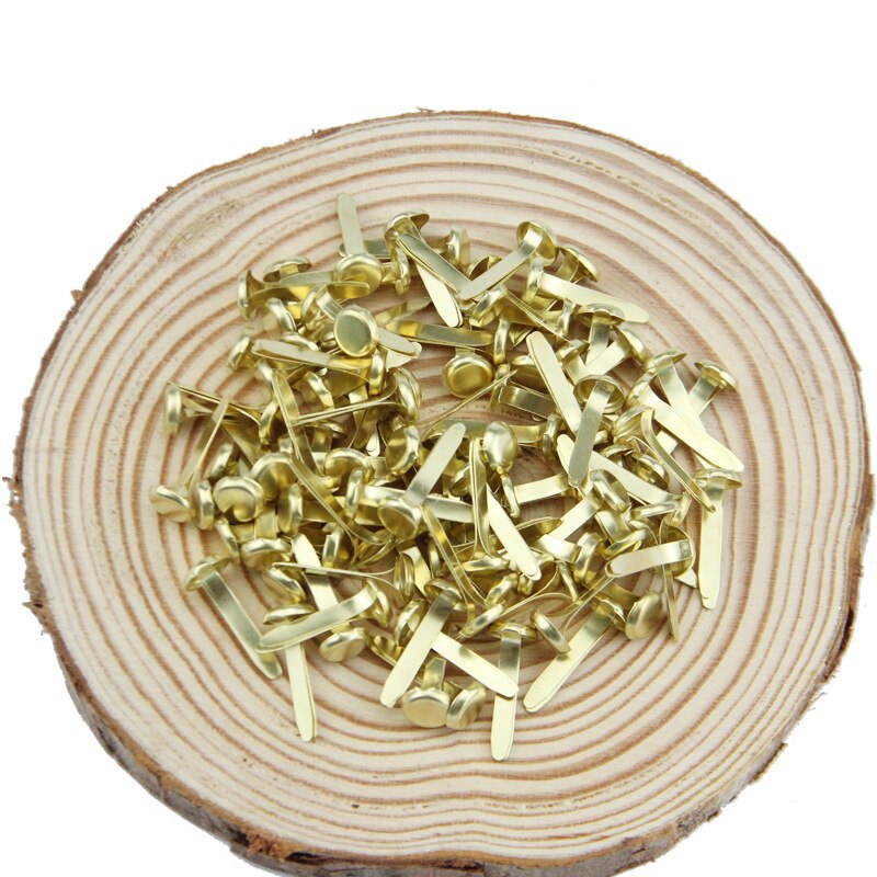 Mini clavos de Metal con patrón de mezcla, hechas a mano álbum de recortes de manualidades, accesorios para manualidades, decoración del hogar, sujetador con adornos Brad, 30 Uds.