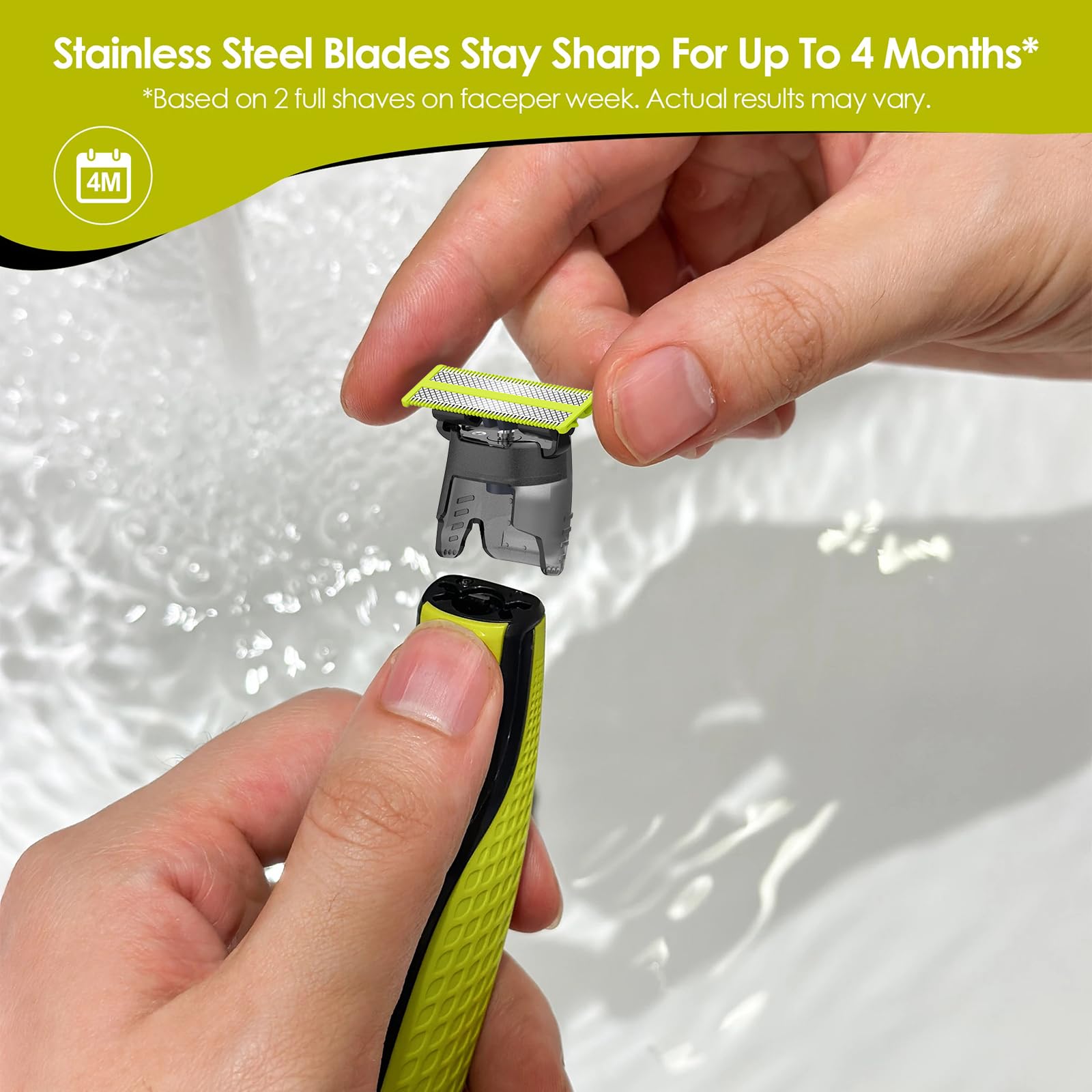 Brangdy scheerapparaat vervangende mesjes compatibel met één mes QP2520 QP2530 QP2620 QP2630 QP2724 QP2834 elektrische baardtrimmer