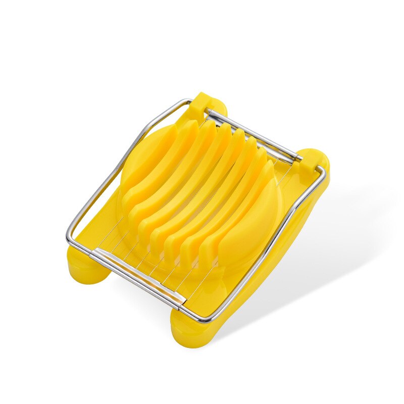 Multifunction Egg Slicers Stainless Steel Wire Egg Slicer Egg Splitter Cut Egg Device Kitchen Egg Tools Petal Shape Egg: Yellow 1