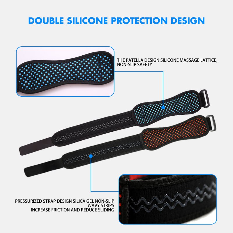 AOLIKES-Soporte de tendones ajustable para rodilla, rodilleras para correr, baloncesto, daños al aire libre, previene el gimnasio