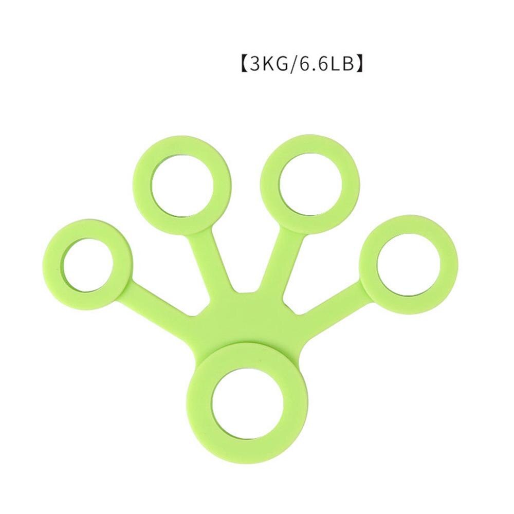 Finger Hand Griff Silikon Festigkeit Trainer für Klavier Gitarre Finger Spannung Ausbildung Hand Rehabilitation ÜSpund Fitness trainieren: Grün6.6LB3KG
