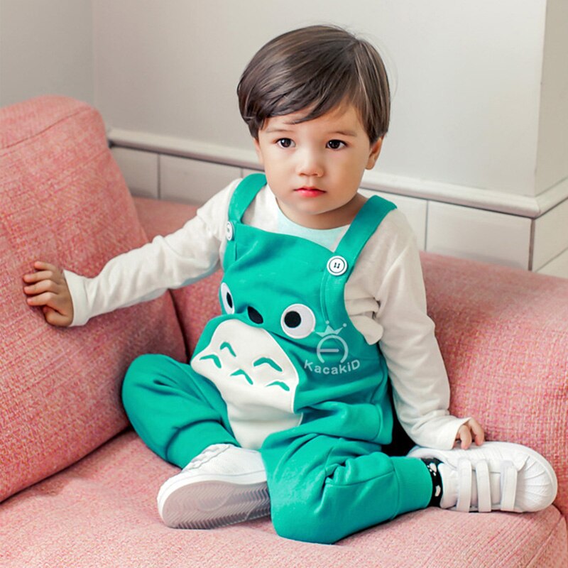 Bambini belli pantaloni del bambino delle ragazze dei ragazzi cute cartoon bretella pantaloni abbigliamento bambini Primavera autunno colori della caramella dei pantaloni del bambino