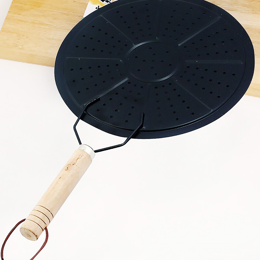 Warmte Diffuser Plaat Disc Keuken Kookgerei Melk Koffie Warmte Diffuser Ring Sudderen Ring Met Houten Handvat