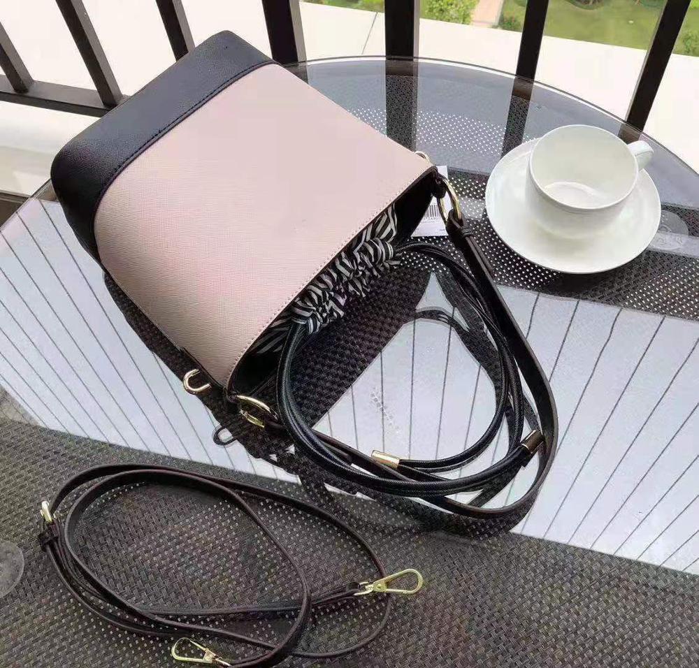 Koerierstas handtas tassen koreaanse luxe casual dames emmer veelzijdig zacht pu effen open ks polyester beroemd