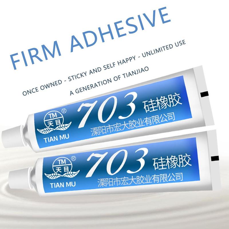 1pc 703/708Silicone Rubber White Insulation Temperature-resistant Sealant Electronic And Electrical Waterproof Sealant