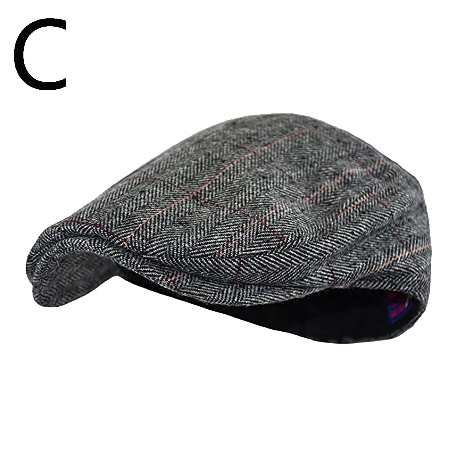Autumn Winter Men Cap Hats Berets British Western Style Wool Advanced Flat Ivy Cap Classic Vintage Striped Beret Cap