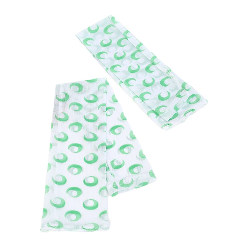 Dames ijs zijde mesh vingerloze lange mouwen armwarmers cover geometrische strepen bloemen maan bedrukt uv-bescherming rijden half fi: 7