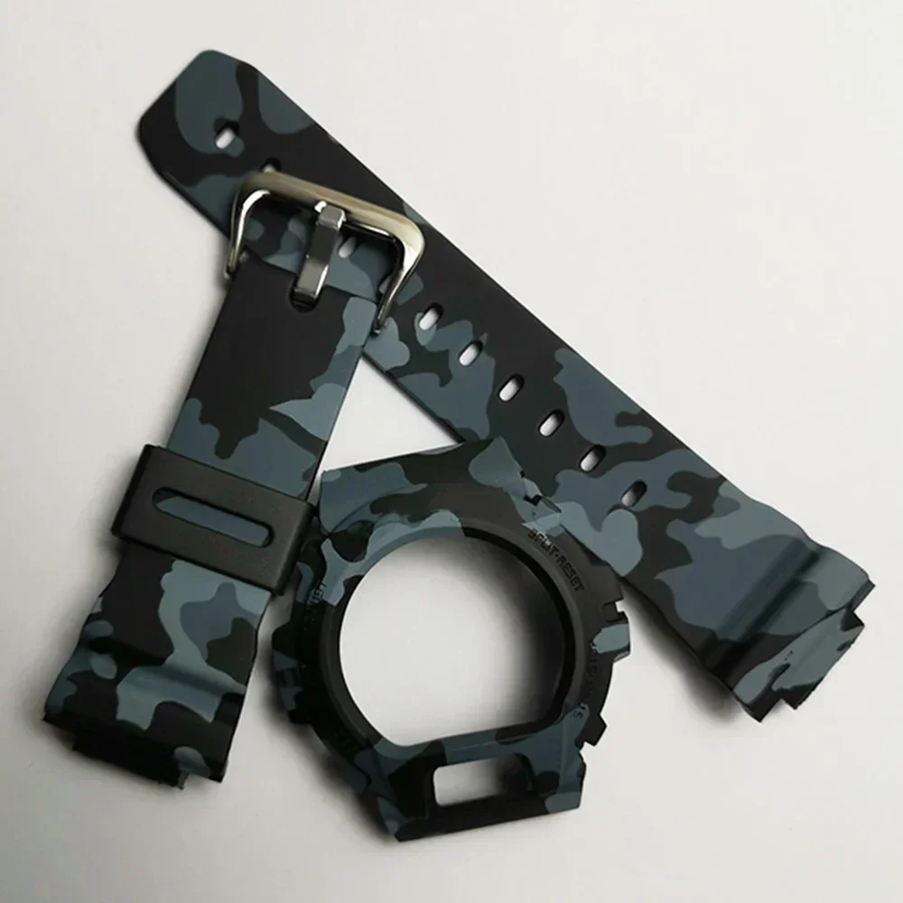 Funda de silicona para Casioak, correa de repuesto de resina para GW-6900A, G-6900B, GLX-6900GB, DW6900, accesorios de bricolaje: Blanco