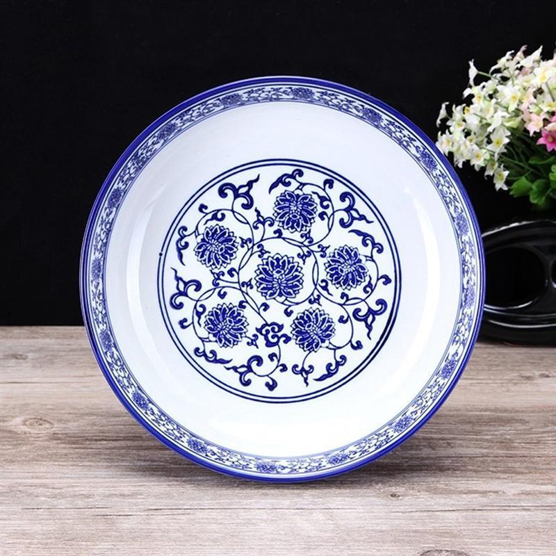 7/8inch Chinese Style Ceramic Bowls Blue And White Porcelain Bowl Instant Noodle Ramen Soup Bowls Kitchen Tableware