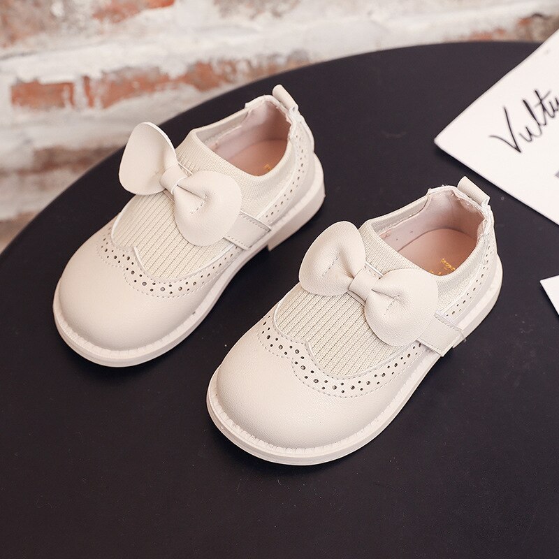 Efterår piges gummi martin støvler tennis sko småbørn prinsesse læder sko koreansk sløjfe børns sneakers zapatillas
