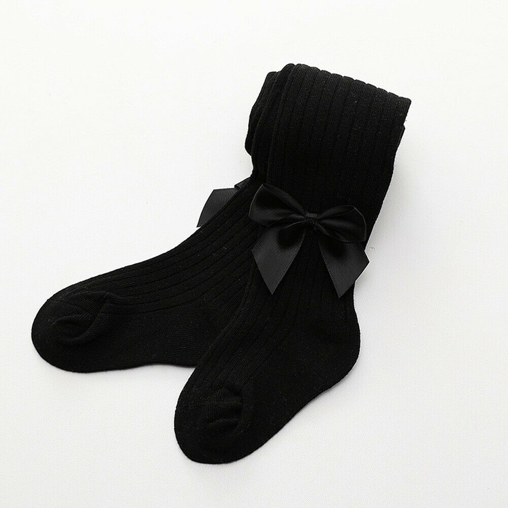 Panty Panty Kousen Warme Katoen Effen voor Baby Meisjes Peuter Kids: Black / 20M