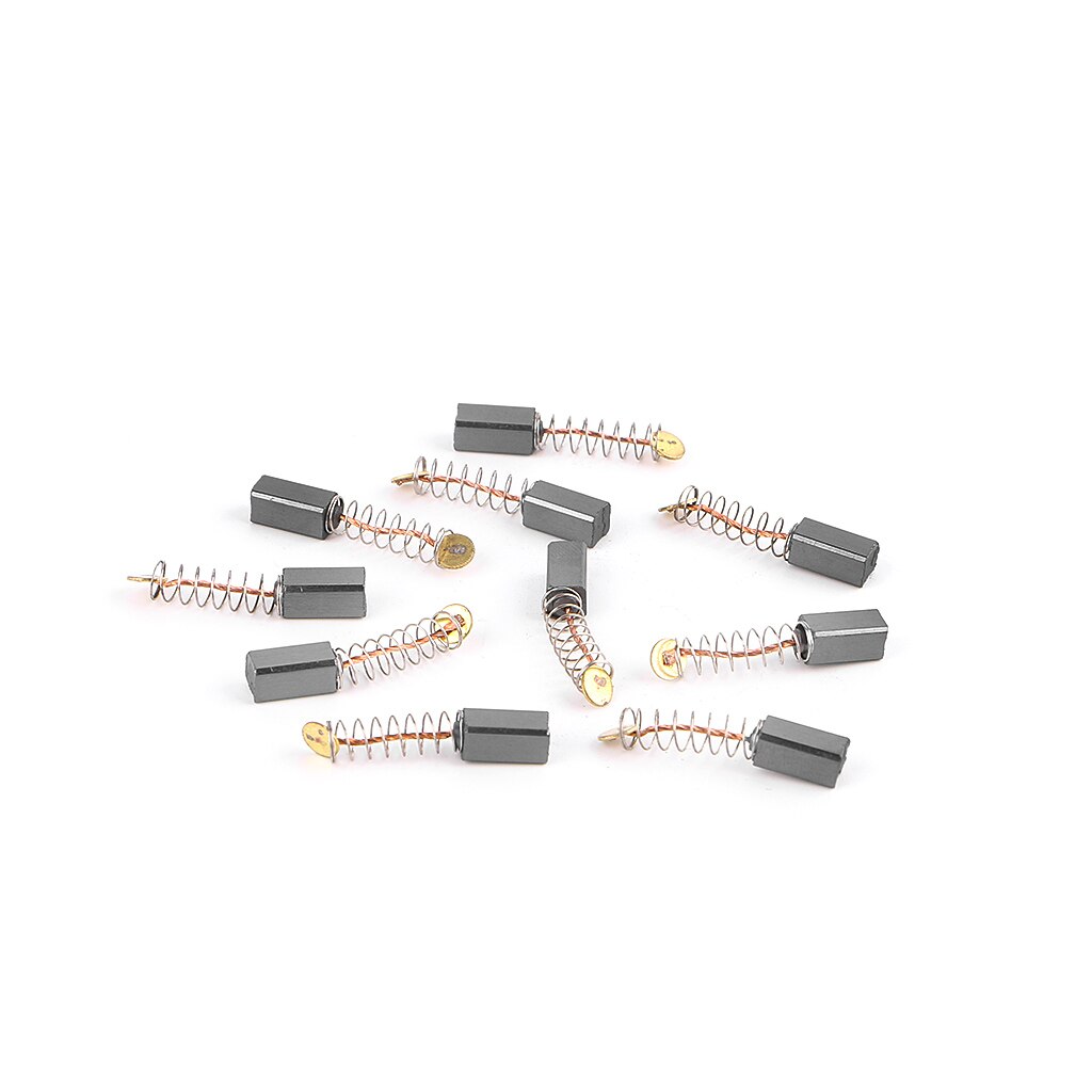 10 pièces/ensemble outil électrique brosse en carbone marteau électrique meuleuse d'angle Graphite brosse remplacement diverses tailles: A-10x5x5mm