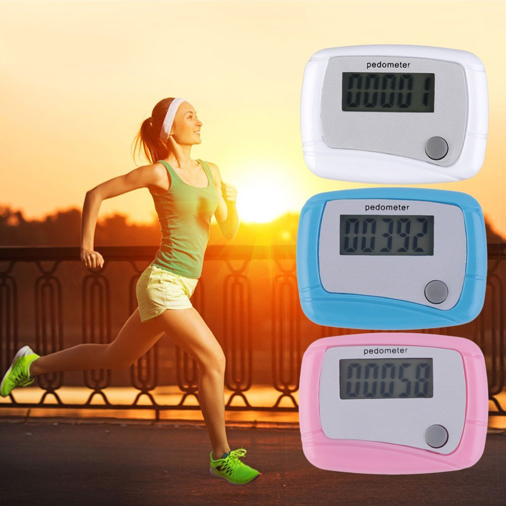 Portable Mini Digital LCD Running Pedometer Walking Distance Counter Arm Belt Calculator Pedometer Men Women Sports Equipment