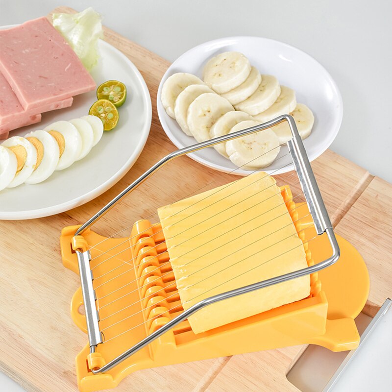 Lunch Vlees Slicer Rvs Fruit Ei Ham Slicer Multifunctionele Kaas Banaan Eten Cutter Ei Snijgereedschap Keuken Tool