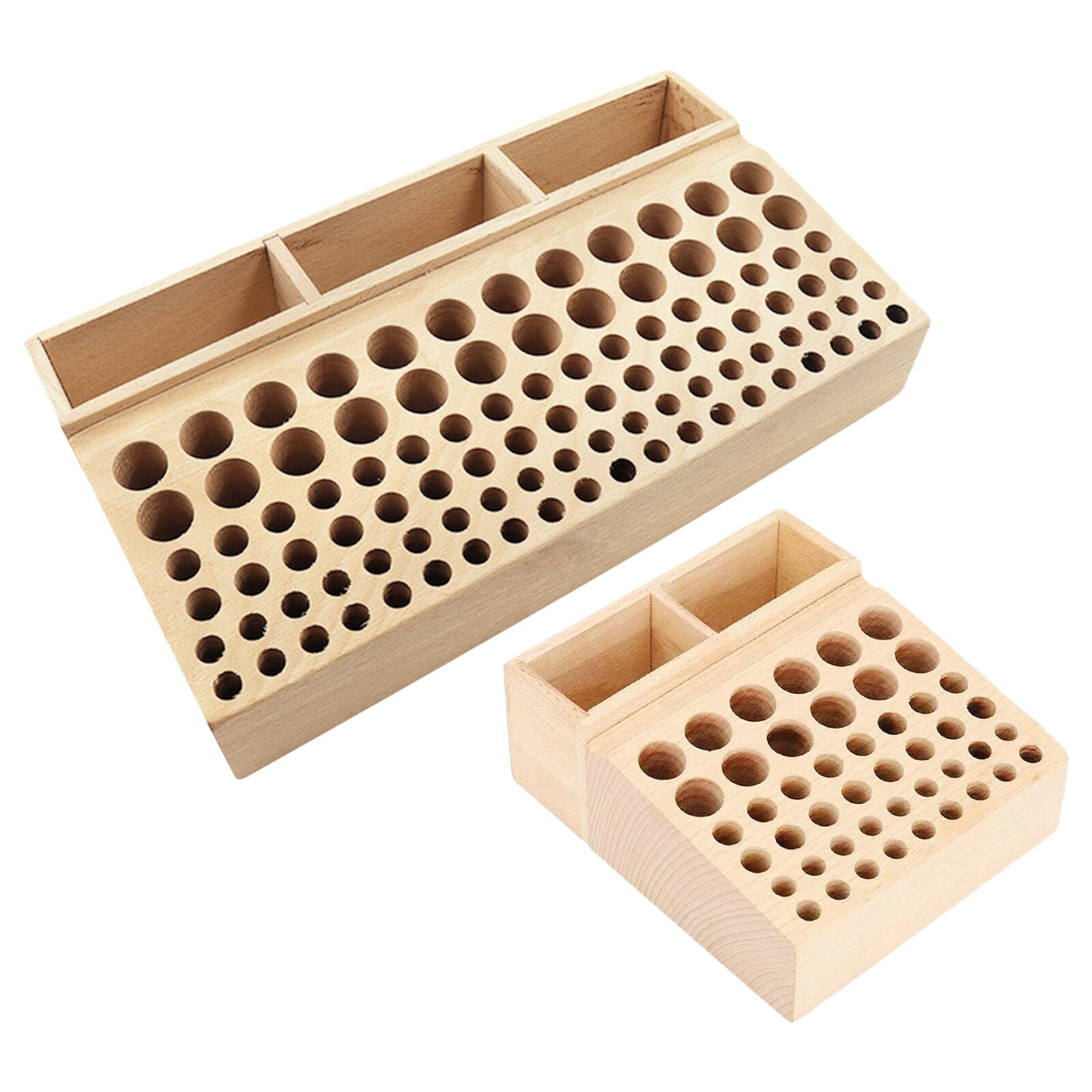 Wooden Leather Craft Tool Holder Organizer Leather Stamping Punching Tools Storage Box Shelf