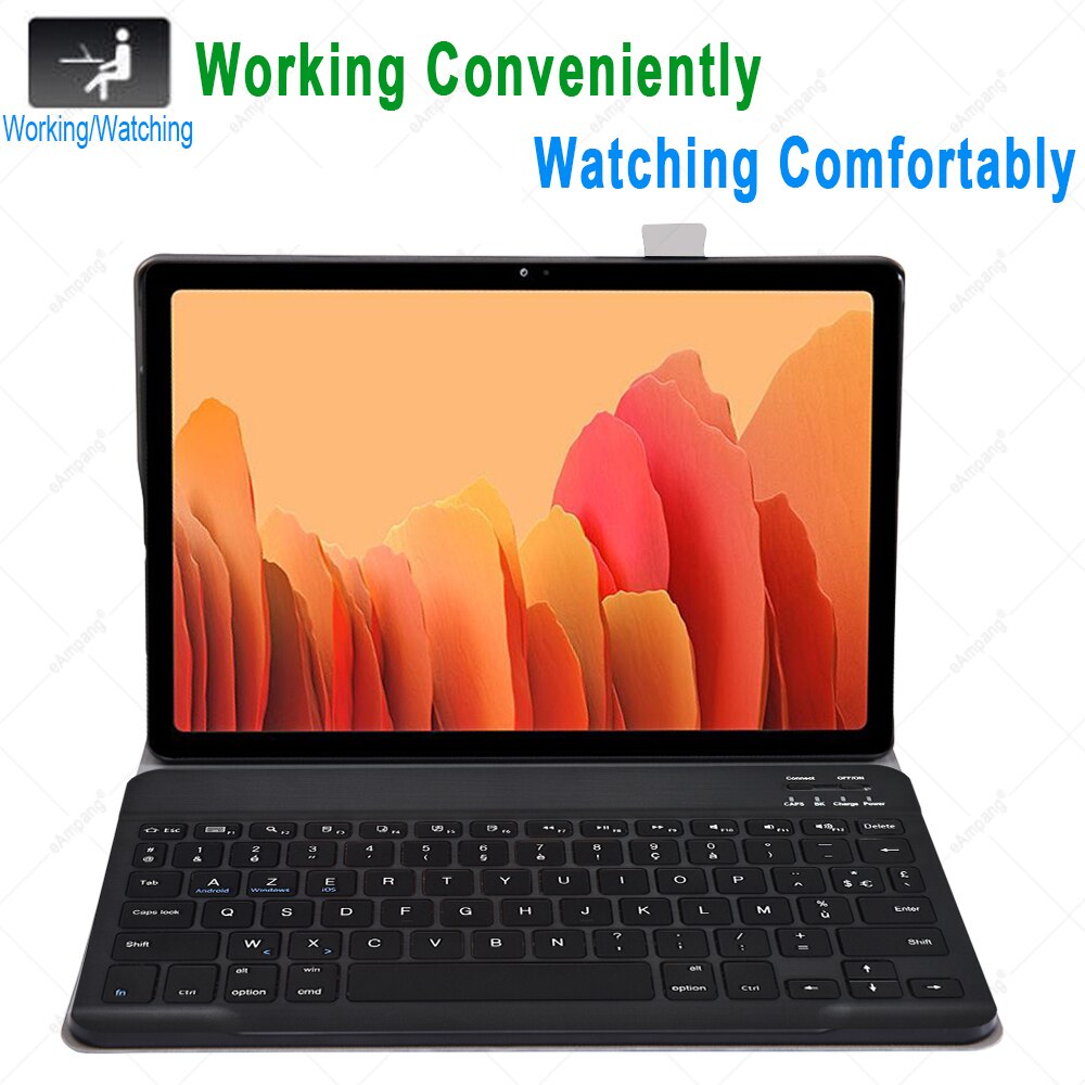 Clavier français AZERTY pour Samsung Galaxy Tab A7 10.4 , coque pour Samsung SM-T500 SM-T505 T500 T505