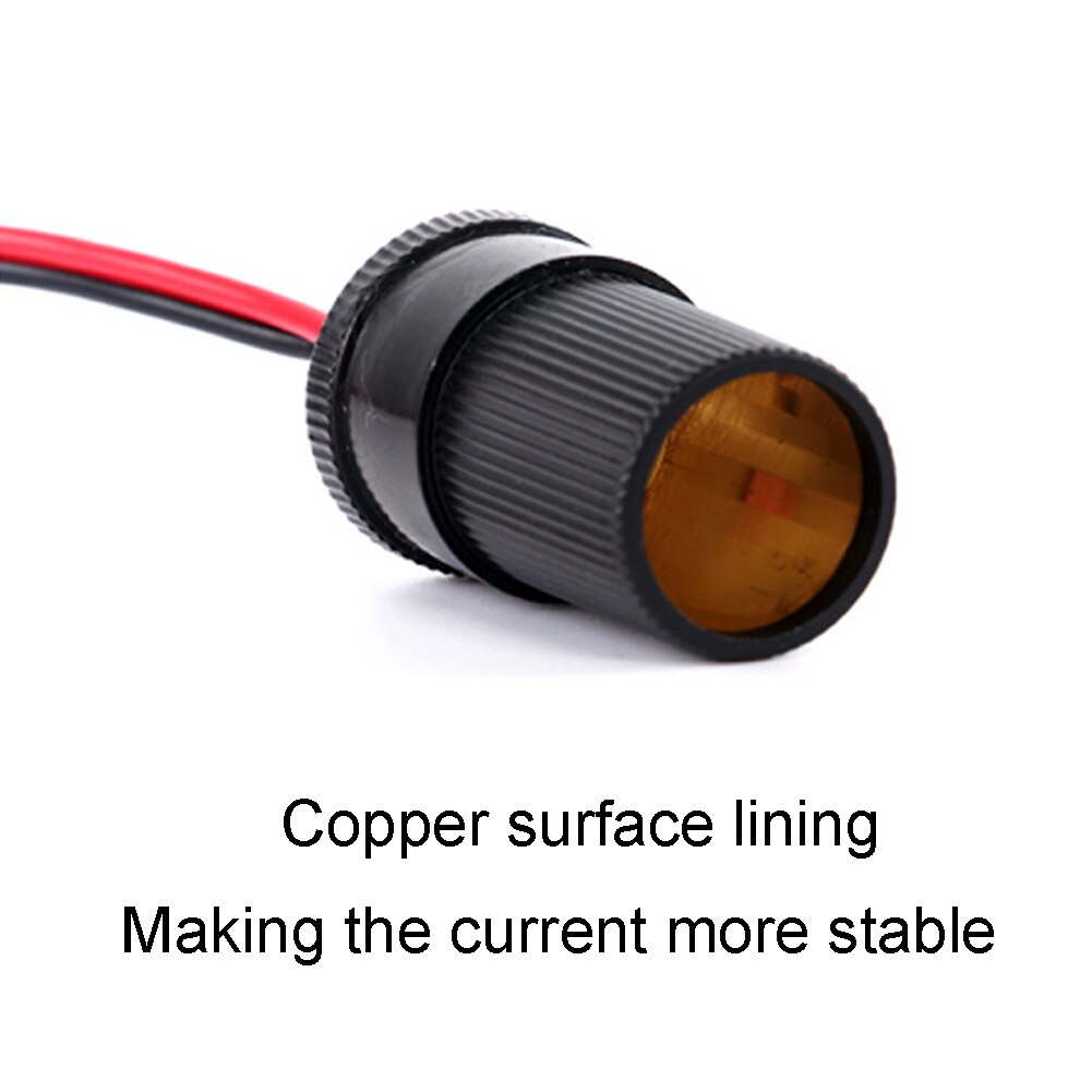 Lighter Universal Alligator Clip Extension Cord Power Supply Car Auto Battery Clamps Adaptor Socket