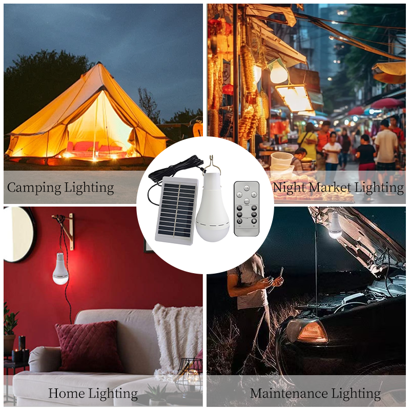 Luz Solar colgante IP68 impermeable con carga USB, lámpara alimentada por luz Solar de emergencia, luces para tienda de campaña al aire libre, luz de emergencia