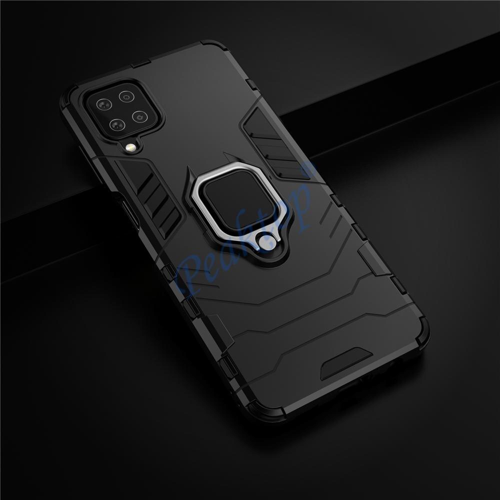 Für Samsung A12 Fall Samsung A12 Finger Ring Halter Telefon Fall für Samsung Galaxy M12 M32 A12 / A22 5G Fall TPU Stoßstange EIN 12