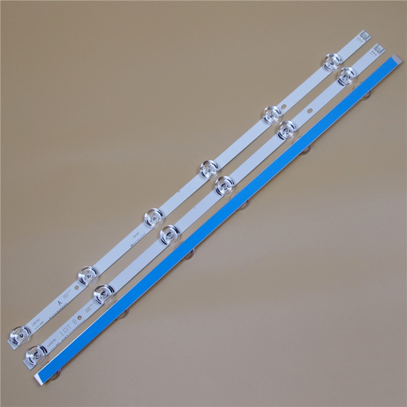 TV LED Bars For LG 32LF580B 32LF5800 32LF580N 32LF580U 32LF580V 32LF585B 32LF595B LED Backlight Strip Kit 6LED Lamp Lens 3 Bands
