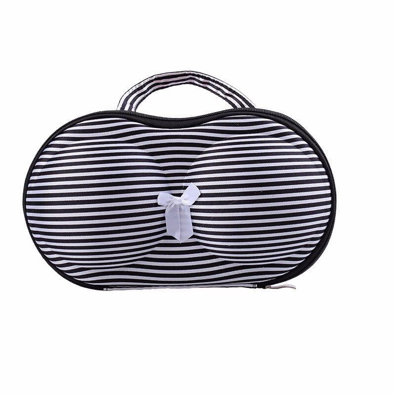 #39 mesh ondergoed bh opbergdoos reis draagbare lingerie organizer bh-doos ruimtebesparende ondergoeddoos: Streep