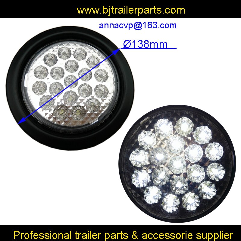 !	LED trailer tail light reverse light WHITE lamp trailer parts trailer lamp trailer parts