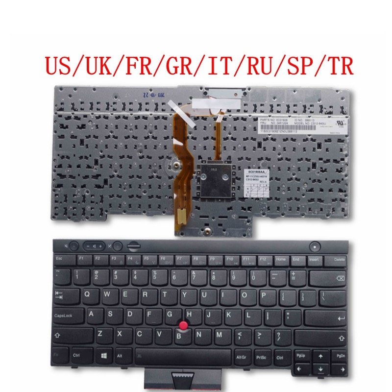 teclado para Lenovo ThinkPad L530 T430, T430S, X230, W530, T530I, T430I, 04X1263, 04W3048, 04W3123