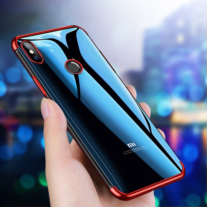 Luxury Original Phone Cases for Xiaomi Mi 8 Mi8 SE Soft TPU Ultra Thin Transparent Plating Back Cover for Xiaomi 8 Lite Explorer