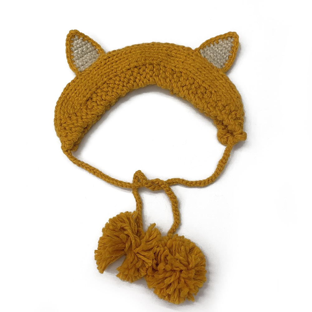 Hue dame hatte vinter akryl pom pom strik beanie ski cap bobble søde beanies høreværn