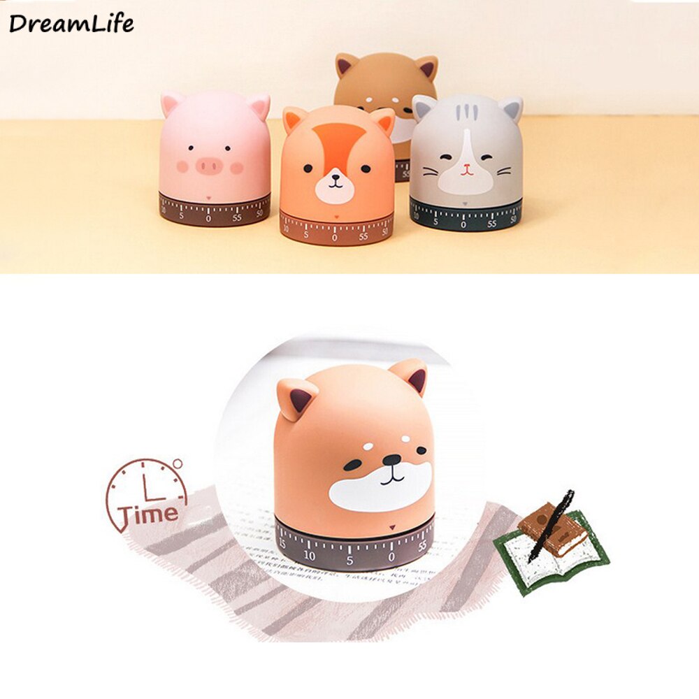 Kookwekker Koken Herinnering Student Huishoudelijke Wekker Mechanische Uurwerk Creatieve Animal Zoo Cartoon Soep Timer
