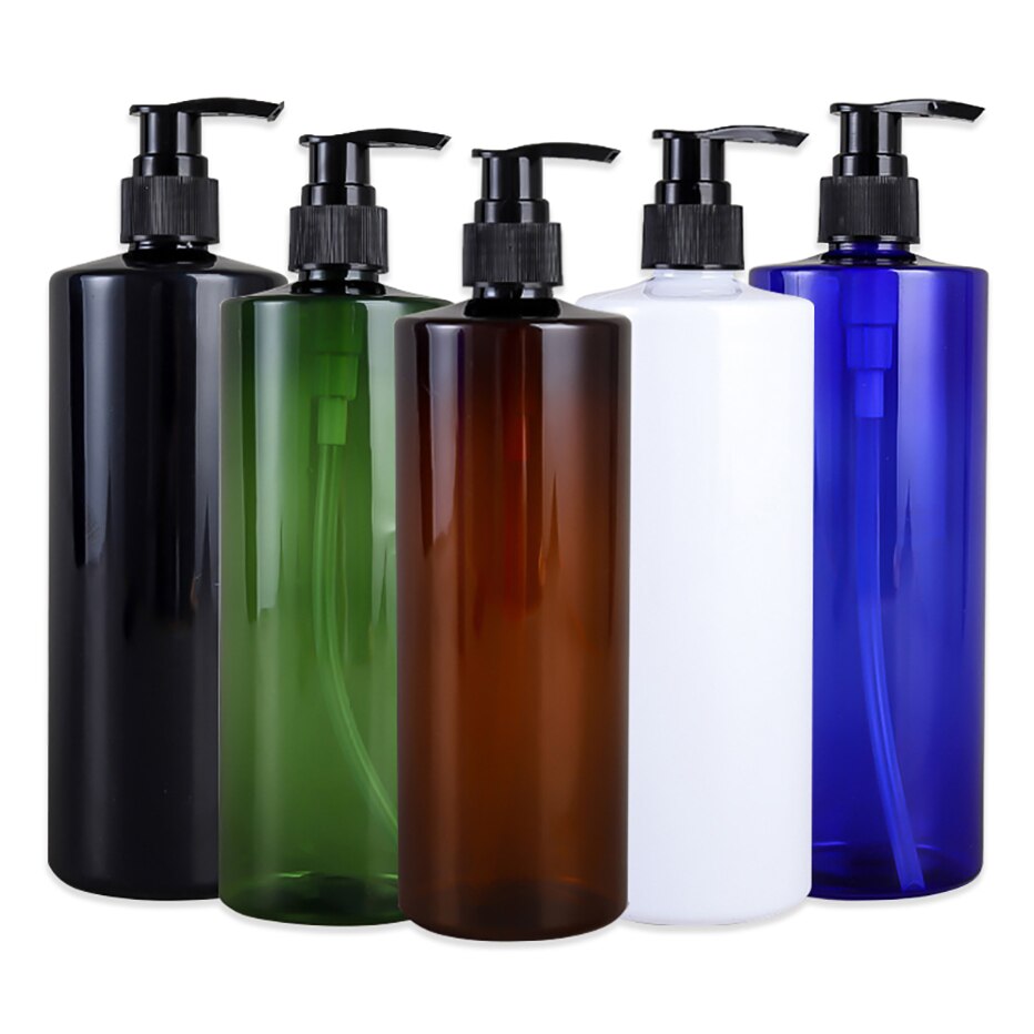 Press typ lotion tom flaska 500ml badrum schampo stor kapacitet emulsionsbehållare flytande tvål dispenser