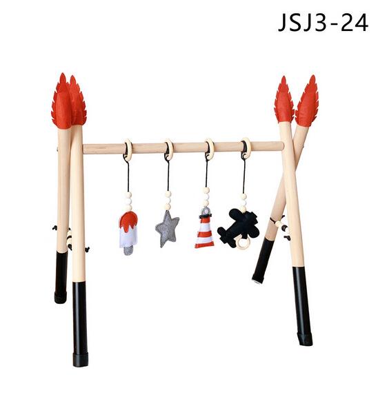 New Arrival dziecko drewniane aktywność siłownia zagraj w przedszkole Sensory Ring-Pull zabawka Fitness rama wystrój pokoju wieszak na ubrania zabawki dla dzieci: 10