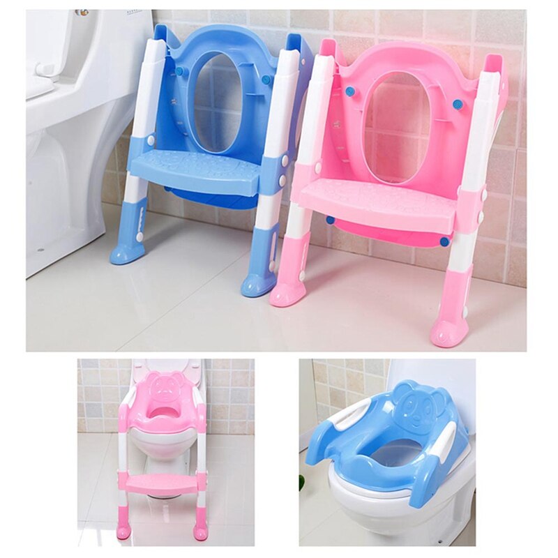 Baby Zindelijkheidstraining Seat Kinderen Potje Baby Wc Stoel Met Verstelbare Opvouwbare Ladder Zuigeling Wc Trainer Klapstoel