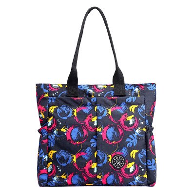 10 farger kvinners uformelt lerret stor kapasitet vanntett lett skulderveske håndveske mamma bag: Multi