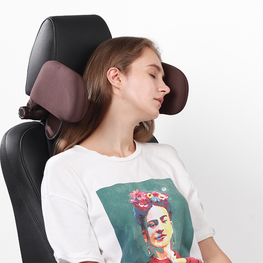 Car Headrest Pillow Sleeping Headrest 360 Degree Adjustable Road Pal Headrest Car Seat Travel Headrests for Kids Adults Elders