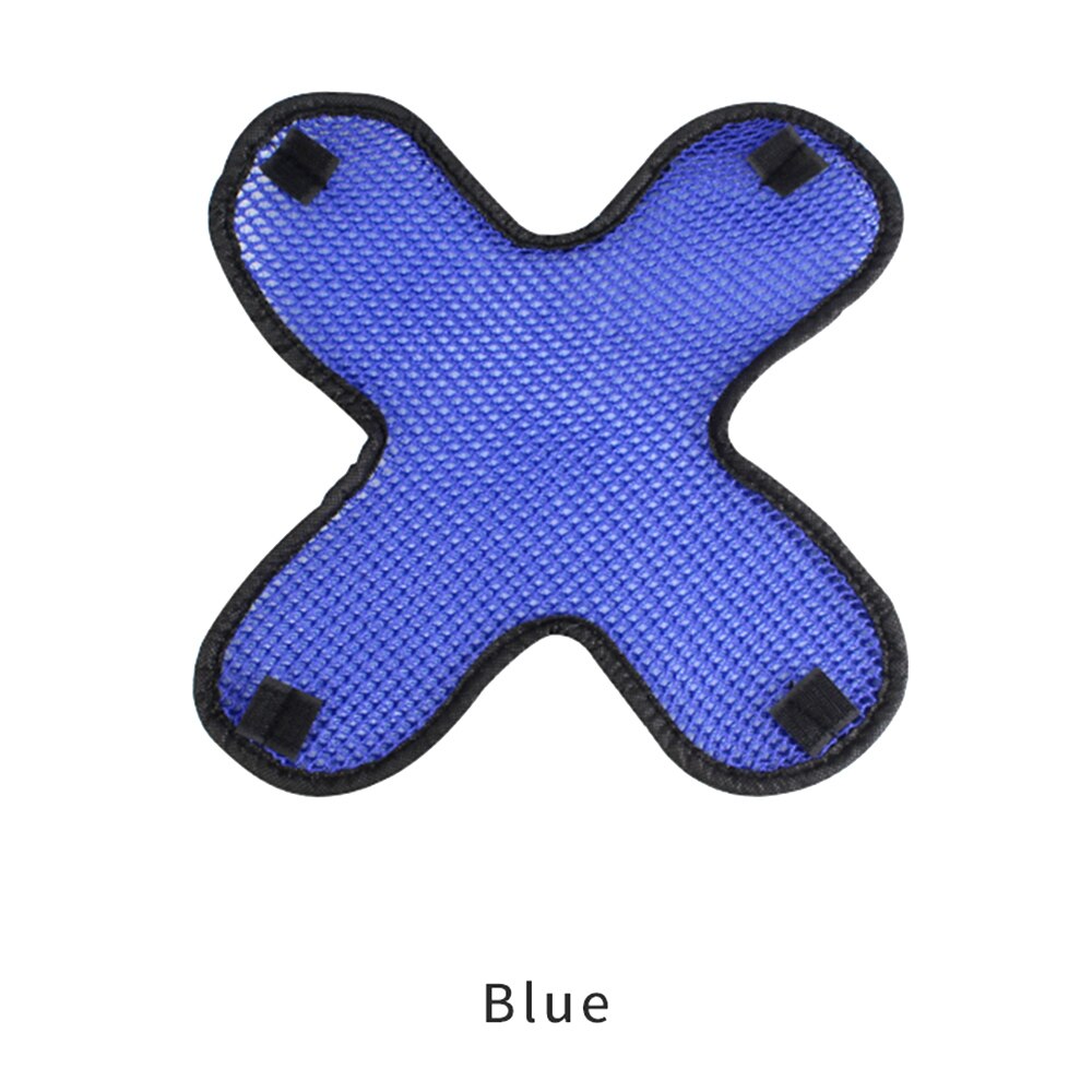 1Pcs Helmet Padding Protection-Motorcycle 3D Honeycomb Helmet Mesh Pad Waterproof Elastic Thermal Insulation Lining: Blue