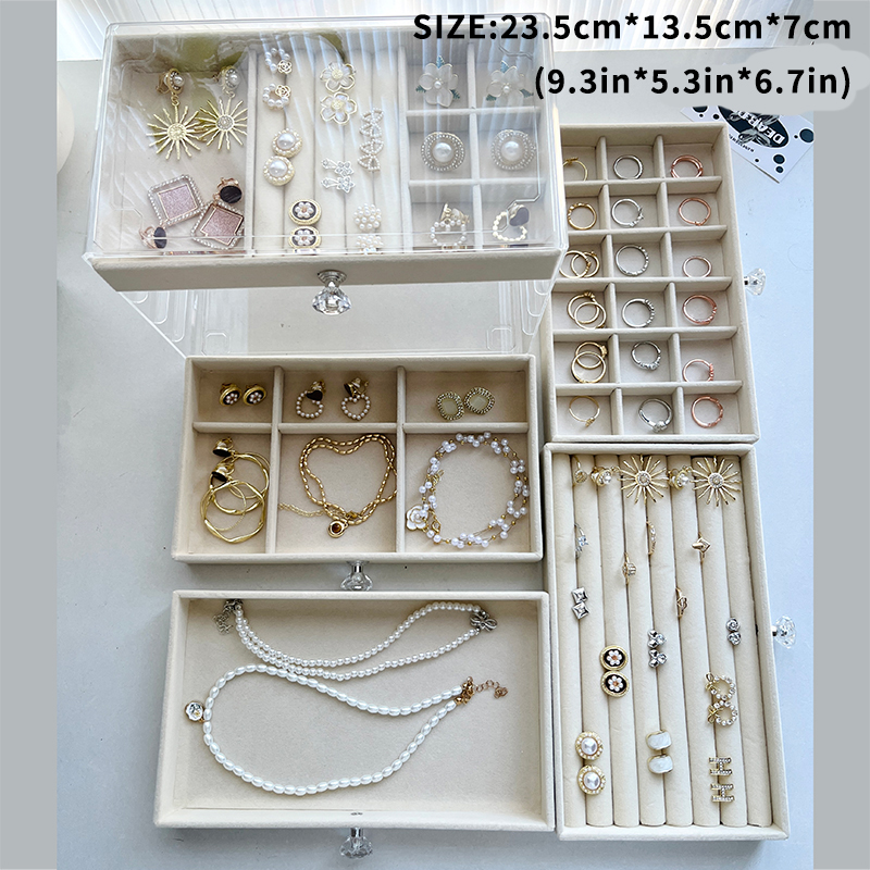 Schmuckschatulle, Schmuckhalter-Organizer, Schmuck...  Grandado