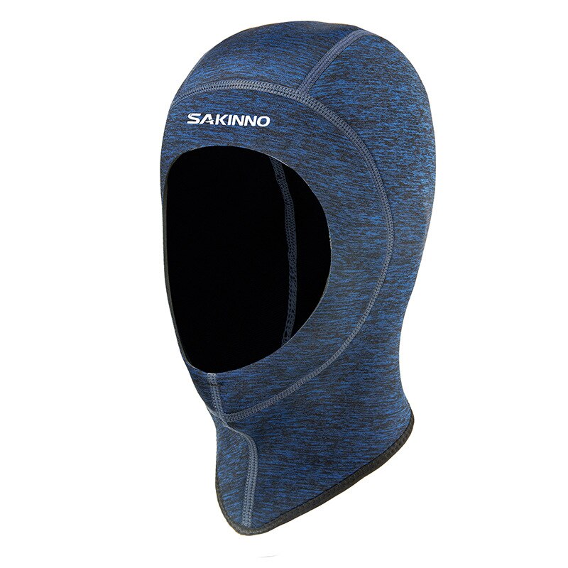 2MM Neopren Tauchen Kopfbedeckungen Männer Frauen UV-beständig Sonne-nachweisen Maske Surfen Schnorcheln Kappe Winter Thermische Haube Hütte Schwimmen Kappe: Blau