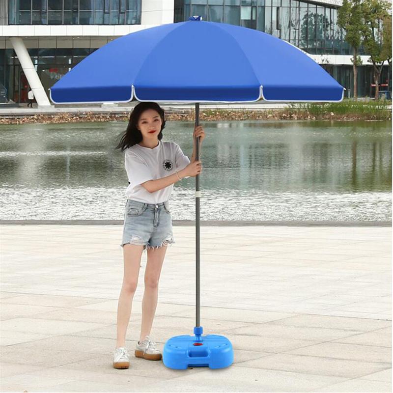 25L Thicken Outdoor Umbrella Patio Umbrella Base Sun Block Umbrella Base Garden Umbrella Stand Plastic Water Bucket (Sky-Blue)