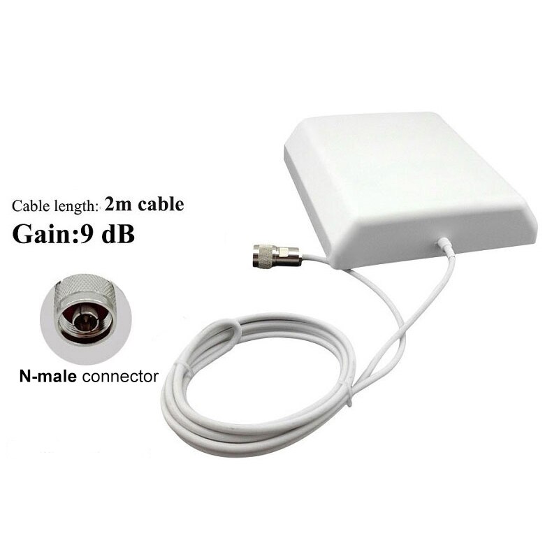 Lintratek 700-2700mhz 2G 3G 4G Panel Antenna 9dbi Indoor 8dbi Outdoor GSM LTE UMTS For Signal Booster Celular Amplifier Repeater: indoor antenna 2m