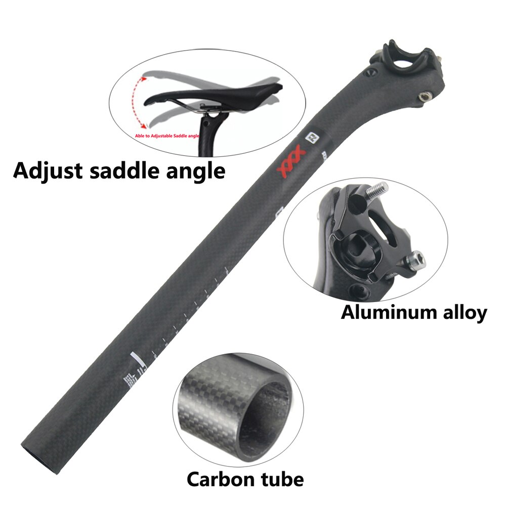 RXL SL-tige de selle en carbone de vtt, pour vélo de route, à décalage, Tube de selle, 25mm, 3K, mat, 27.2, 30.8mm