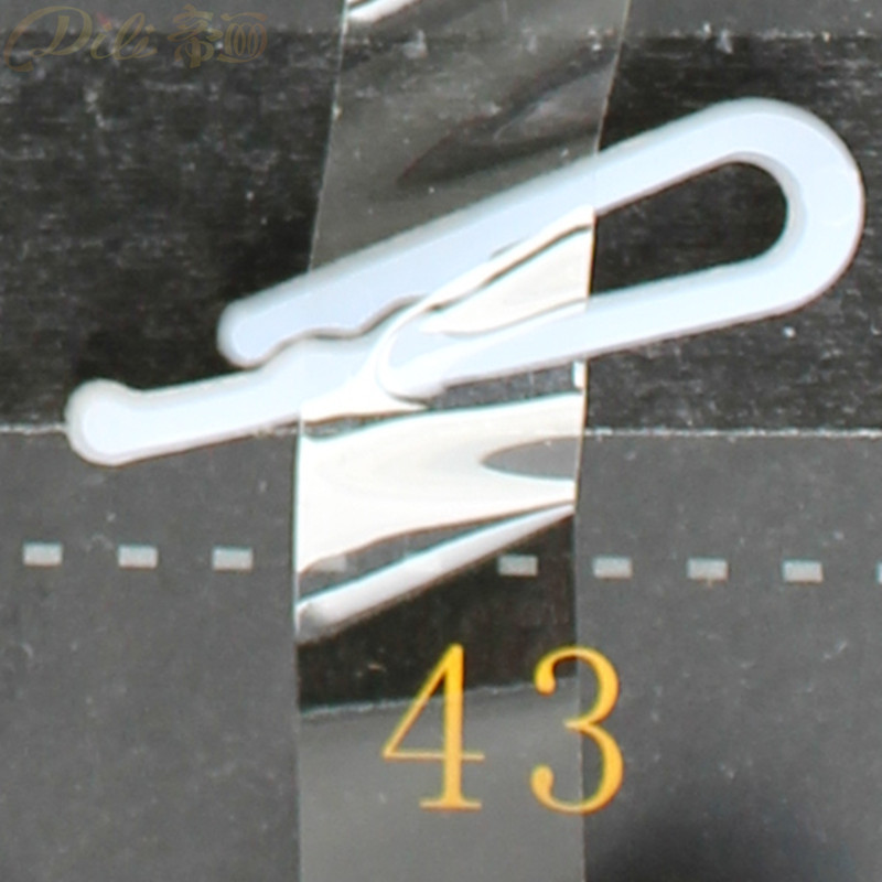 200 stück Kunststoff Hemd Clips Weißes Hemd Stift Kleidungsstück Verpackung Socken Paket Clips transparent: 43 Weiß