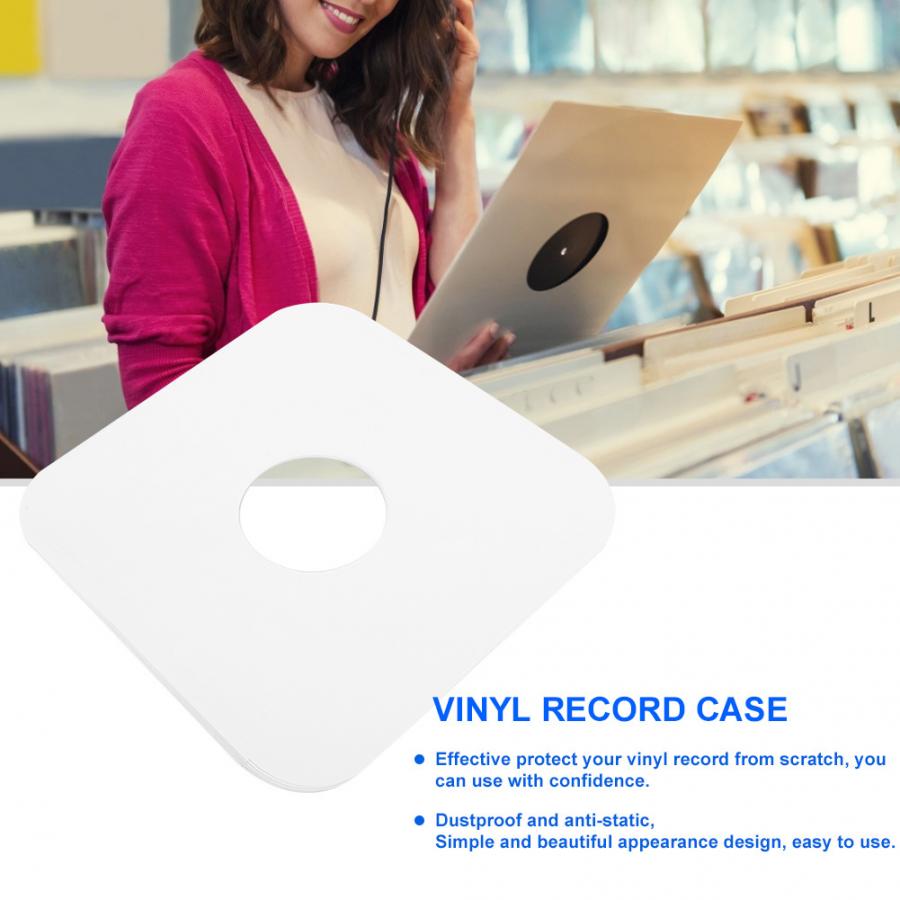 20PCS 12inch Vinyl Record Protecter White Plastic Bag Anti-Static CD Player Record Sleeves Protective Case Cover
