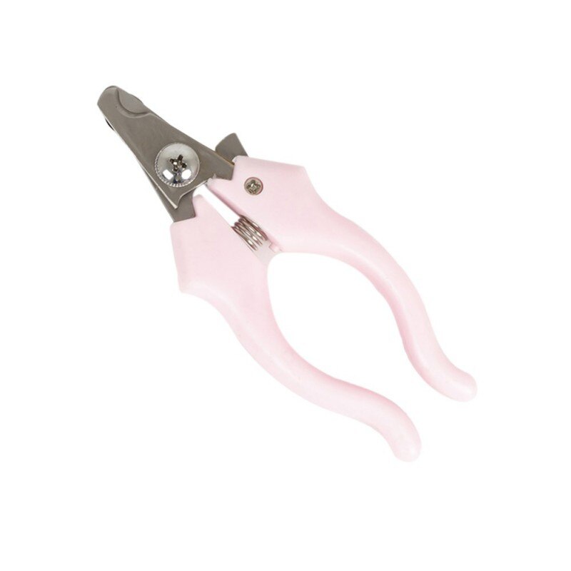 Cortador de uñas para perros cortador de Gato de acero inoxidable , tijeras de aseo, pinzas para mascotas, suministros para perros,: Rosa