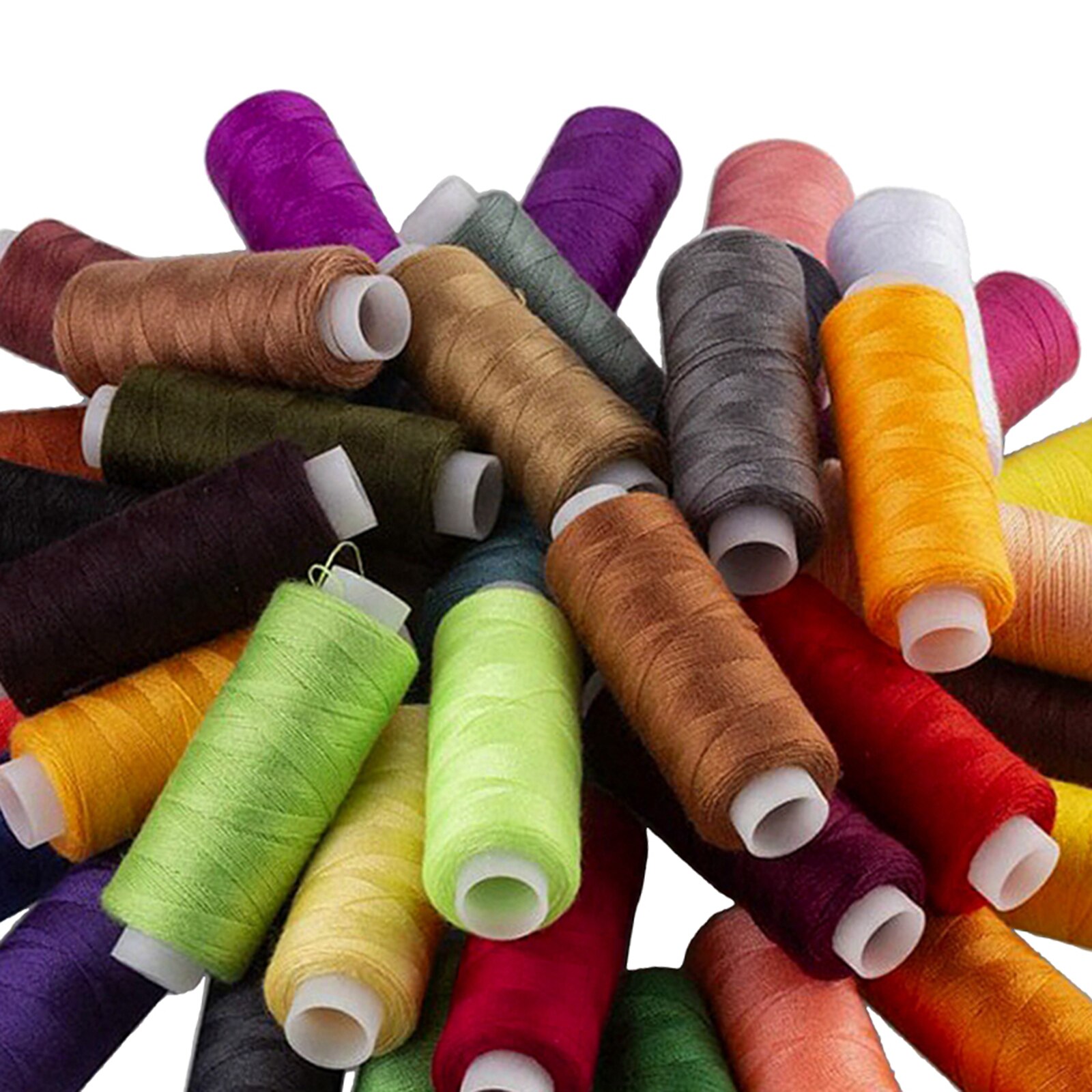 39 Spools Polyester Sewing Thread Silk Cord for Overlock Hand Sewing Machine