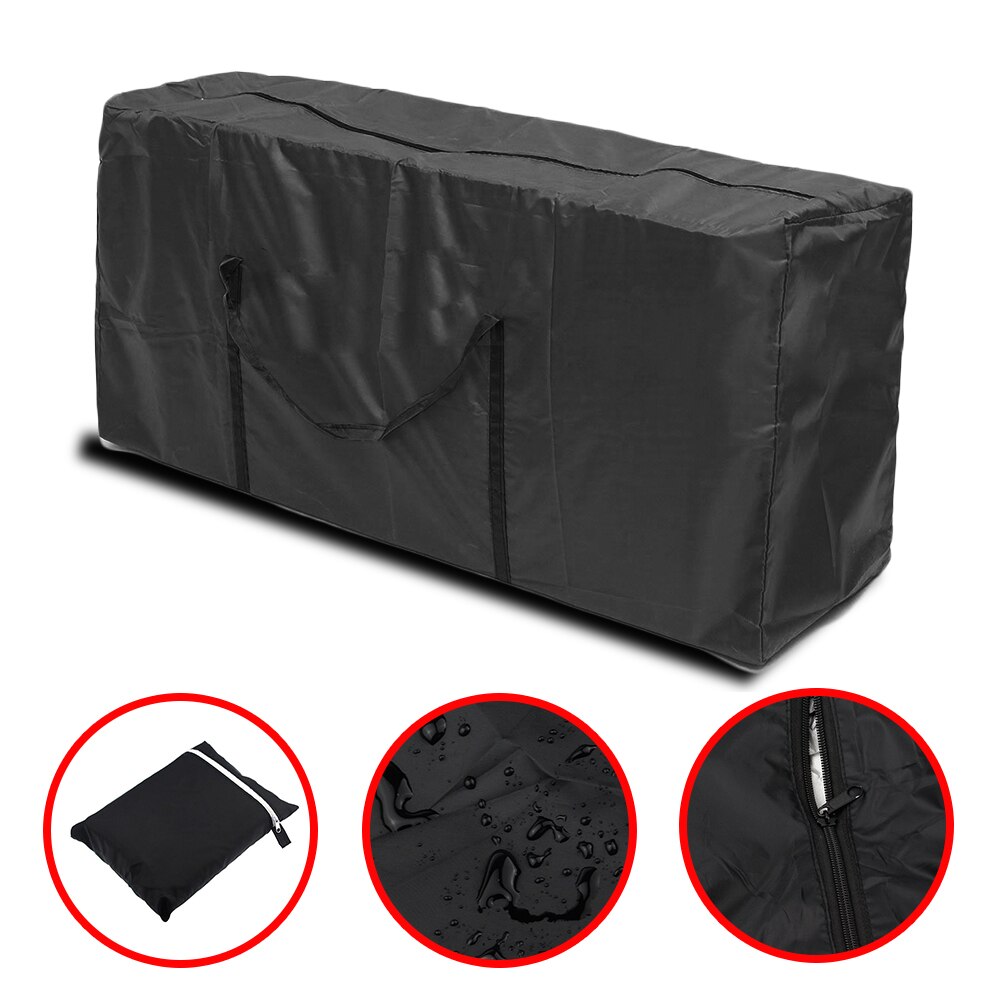 Zwarte Kerstboom Opbergtas Extra Waterdichte Grote Stofdichte Cover Kleding Winkel Opbergzakken Organiseren Gereedschap Draagbare