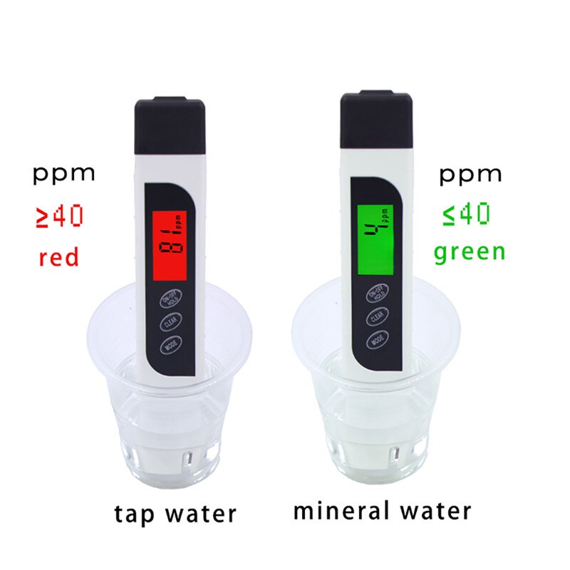 Digitale TDS Meter Draagbare EC Meter 0 ~ 9990ppm 3in1 Water Tester Aquarium Zwembad Testen Pen Zuiverheid Filter Monitor temp & xs